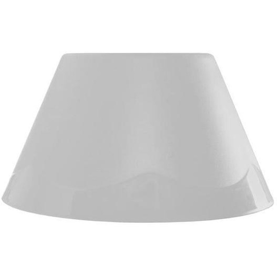 POLYCONE-Abat-jour conique plastique  conique gris 1 ampoule E27 Style: pop color D22xH12cm