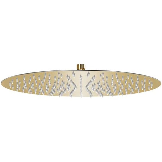 Pomme de douche pluie Acier inoxydable 40 cm Ronde Doré