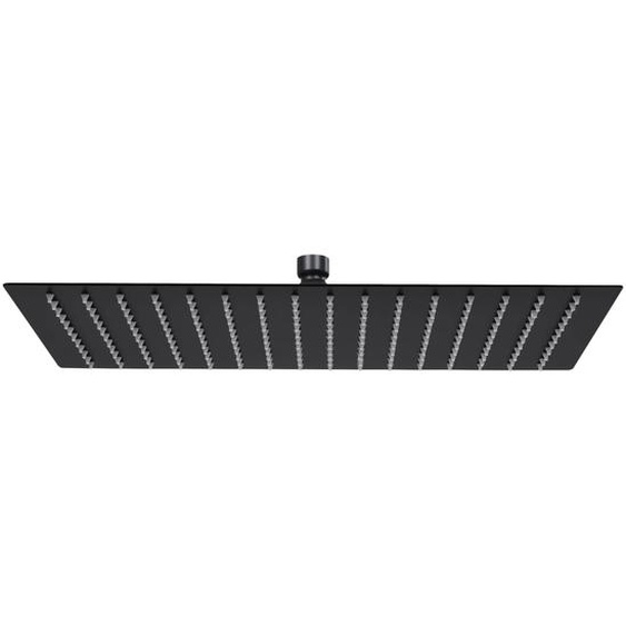 Pomme de douche pluie Inox 40x30 cm Rectangulaire Noir