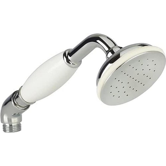 Pommeau de douche de luxe, en chrome, de forme ronde, avec une seule fonction, en laiton