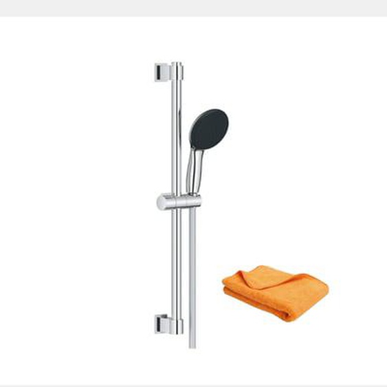 Pommeau de douche Quickfix Vitalio Start 110 2 jets avec barre + microfibre