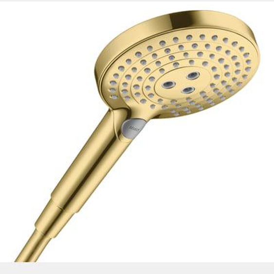 Pommeau de douche Raindance Select S EcoSmart 120 3 jets aspect doré poli