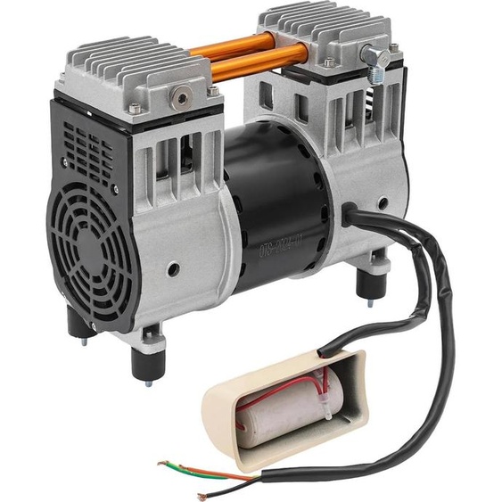 Pompe à air comprimé - Tête de compresseur - 980 W - 0,7 MPa - Moteur en cuivre pur - Prise UE - 25 × 13 × 22,5 cm - Gris