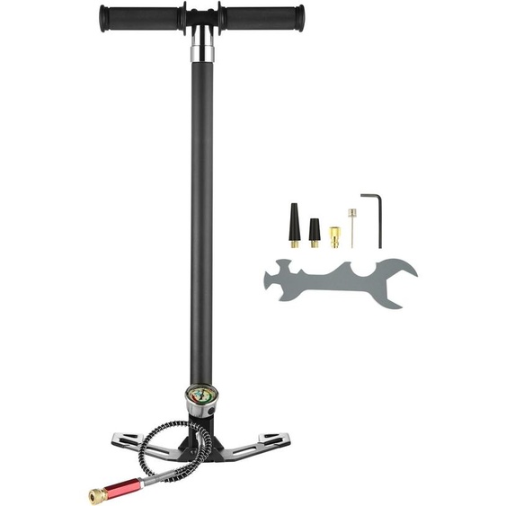 Pompe à air PCP SucceBuy, avec filtre dhumidité à huile et manomètre en acier inoxydable, pour carabines à air comprimé, bouteilles de plongée, recharges de paintball