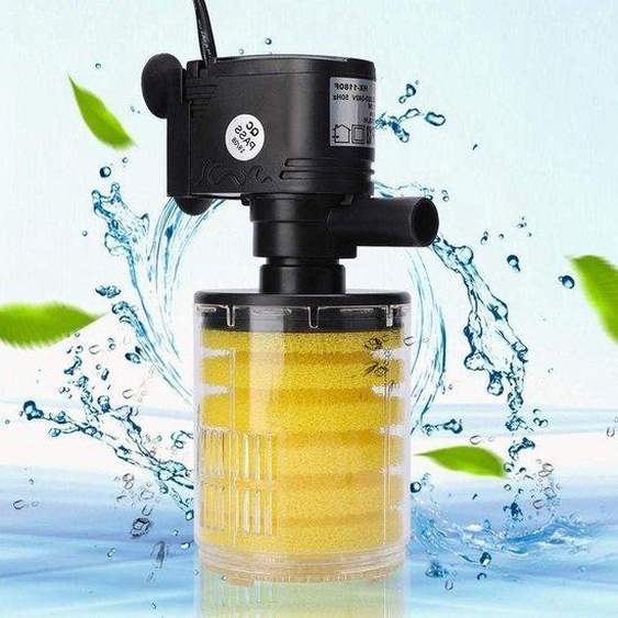 Pompe à air pour aquarium 3-en-1 avec pierre diffuseur dair.