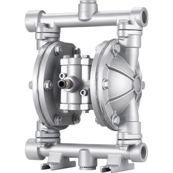 Pompe à double membrane pneumatique, débit maximal de 24,98 LPM, pompe pneumatique standard pour le transfert dhuiles usagées, corps en alliage daluminium, double membrane, pour diesel, graisse, kérosène, essence