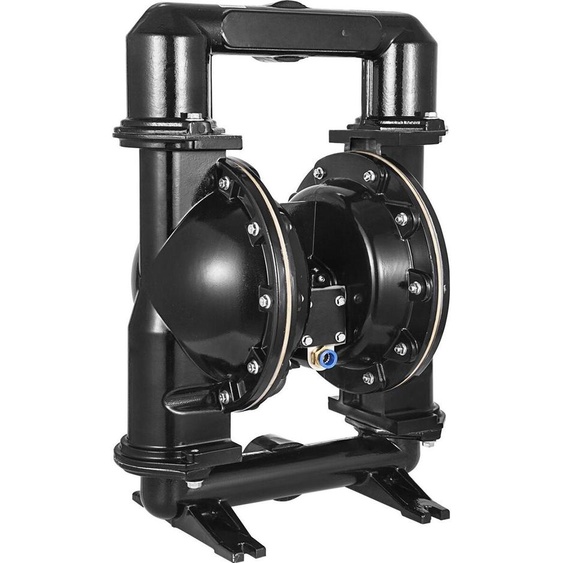 Pompe à double membrane pneumatique, entrée et sortie de 2 pouces, corps en alliage daluminium, 75 GPM et 120 PSI max., pompe de transfert à membrane en nitrile pour pétrole, diesel, huile et fluides à faible viscosité
