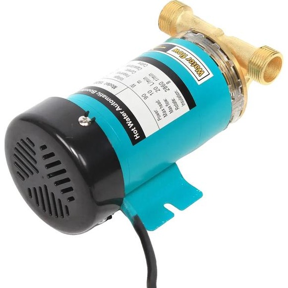 Pompe à eau chaude, 220V, débit maximal de 25L/min, puissance automatique, 220V 90W, cyan, EU