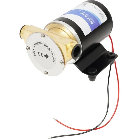 Pompe à eau - Pompe immergée 12V DC - 120 W - 2850 rpm - IP68 - Moteur en cuivre pur - Max 60°C - Prise EU - Noir