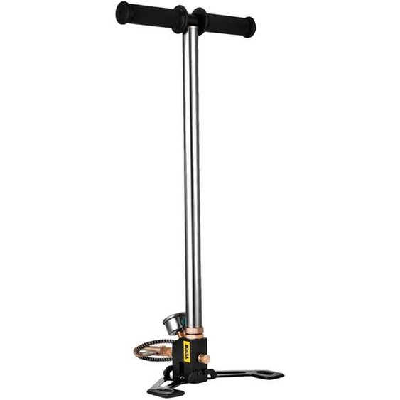 Pompe à main PCP, pression de 4500PSI, construction en acier inoxydable , 4500 PSI argent