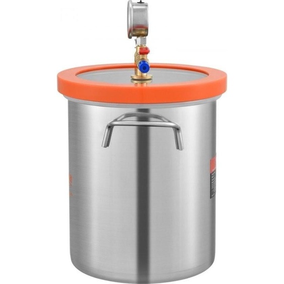 pompe à vide - 11.4 L - chambre à vide - acier inoxydable chambre de dégazage sous vide - 23 cmx27 cm - dégazage de silicone, résine, polyuréthane