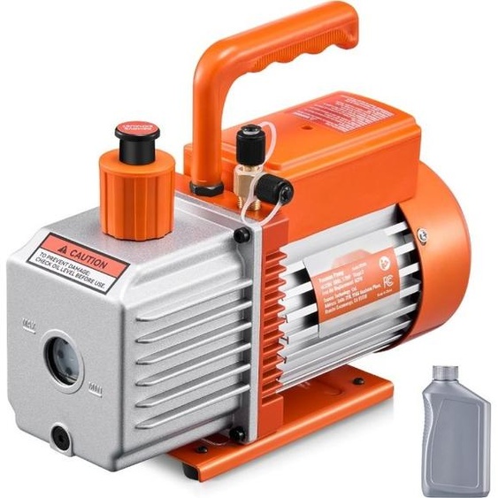 Pompe à vide 6 CFM HVAC - Pompe à vide à palettes à deux étages - Pompe à vide haute performance