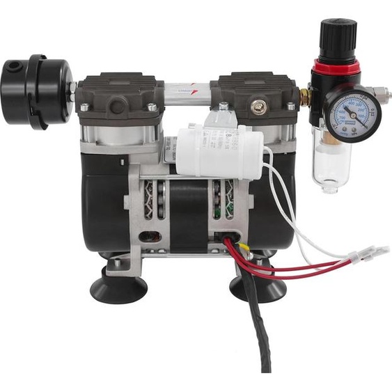 Pompe à vide électrique de laboratoire - OL210A - 230 W - Sans huile - Silencieuse - En fonte daluminium - Prise européenne - Moteur en cuivre - Noir