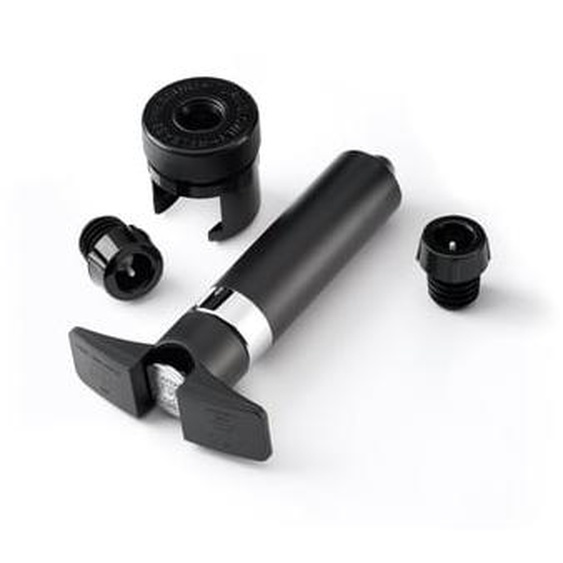 Pompe à vide pour vins + 3 bouchons EPIVAC Noir 15cm
