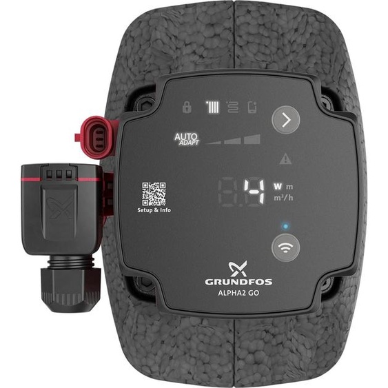 Pompe de circulation à haut rendement Grundfos, ALPHA2 GO, 15-40, 130, 220-240 V, 9H DD0, 1 pièce.