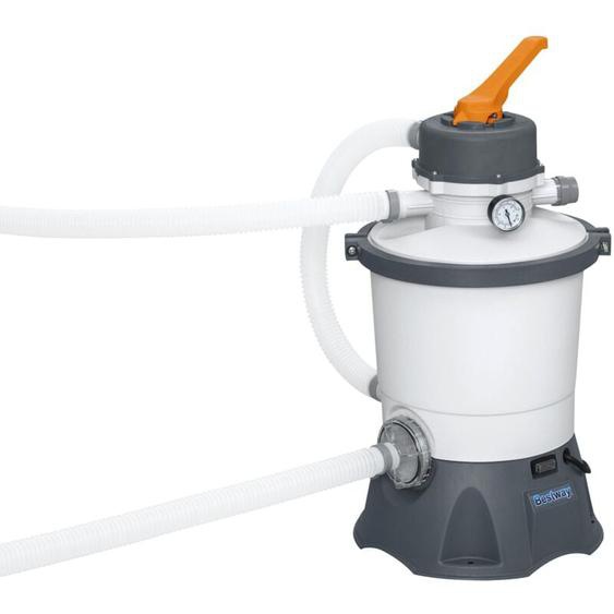 Bestway - Pompe de filtration à sable 3,028 m3/h avec balles filtrantes Polysphères (4 sachets)