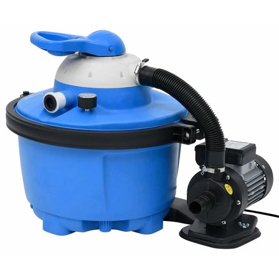 Pompe de filtration pour piscine - Pompe à sable - 200 watts - 25 litres - En plastique - Pour piscines hors-sol