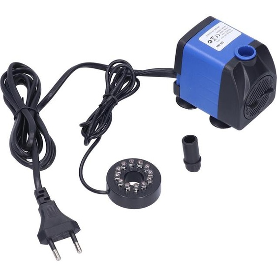 pompe de fontaine submersible 3 en 1 Pompe à eau pour réservoir de poissons avec éclairage LED 7 couleurs