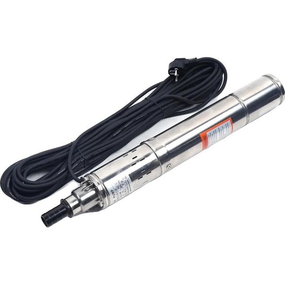 Pompe de puits profond, construction en acier inoxydable, débit maximal 1600 L/h, EU, 220V, argent