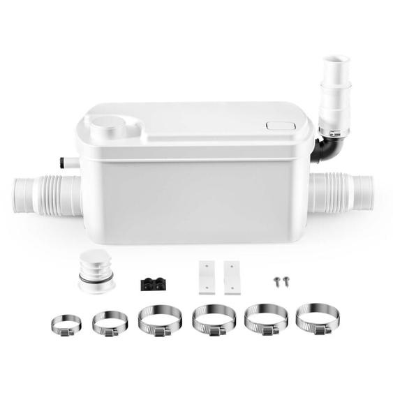 Pompe de relevage 3/1 compacte – 250 w – avec 3 entrées – Hauteur de refoulement max. 8,5 m – Eaux usées Eaux chargées Pompage – Station de relevage