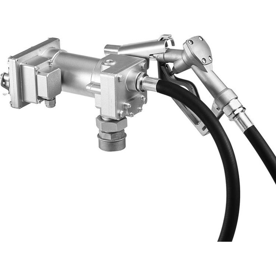 Pompe de transfert de carburant, 12 V CC, 57 l/min, kit de pompe de transfert diesel en fonte, avec pistolet à fermeture manuelle, tuyau de refoulement, protection contre la surchauffe, 1/3 HP antidéflagrante, pour essence, diesel et kérosène