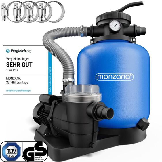 Pompe filtre à sable max. 9.600 L/h avec pré-filtre XXL piscine nettoyage eau