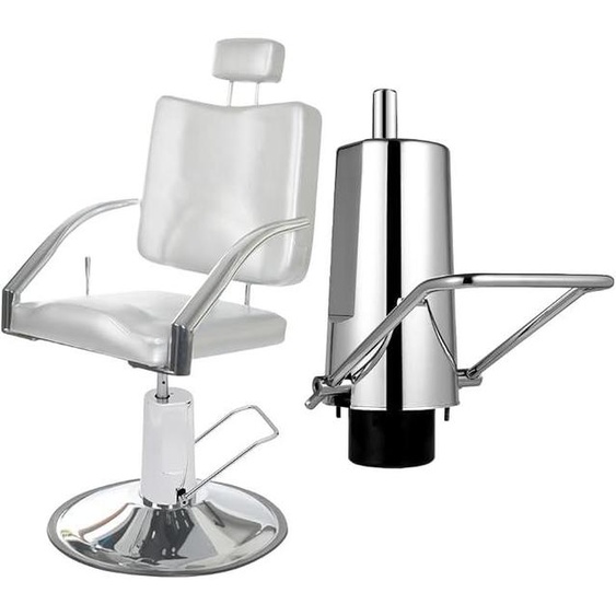 Pompe hydraulique pour fauteuil de coiffure, pompe de levage hydraulique pour salon de coiffure ou de barbier, fauteuil de coiffure avec 4 vis, 11 cm. Fauteuil de coiffure réglable, compatible avec les fauteuils et supports filetés M8. (Fauteuils non