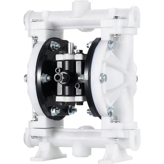 Pompe pneumatique à double membrane, débit maximal de 16,66 LPM, pompe pneumatique standard pour le transfert dhuiles usagées, avec entrée et sortie standard, corps en polypropylène, double membrane, pour diesel, graisse, kérosène, essence