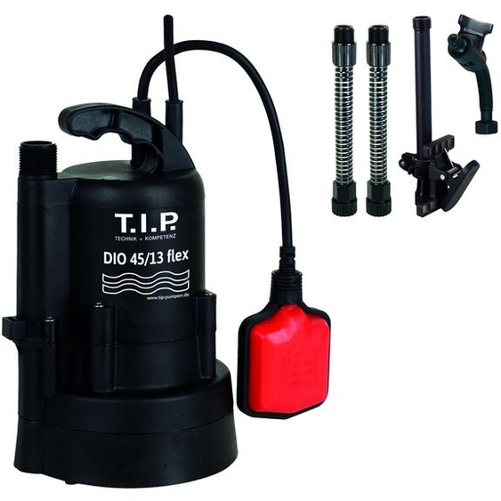 Pompe pour tonneaux de pluie T.I.P. DIO 45/13, débit max. 2.700 l/h, puissance : 350 W, hauteur de refoulement : 13 m