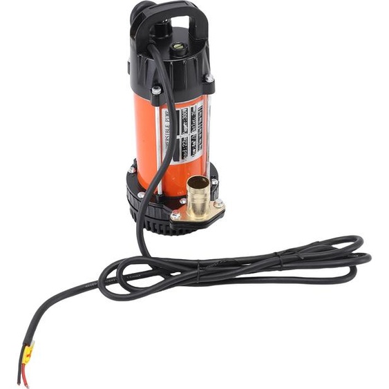 Pompe submersible 300 W, acier inoxydable, alimentation électrique avec câble de 2,5 m, débit de 4 m³/h, hauteur de refoulement de 22 m, moteur sans balais en cuivre, 12 V