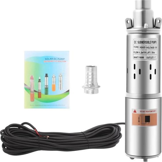 Pompe submersible, acier inoxydable durable, haute efficacité, 12V, EU