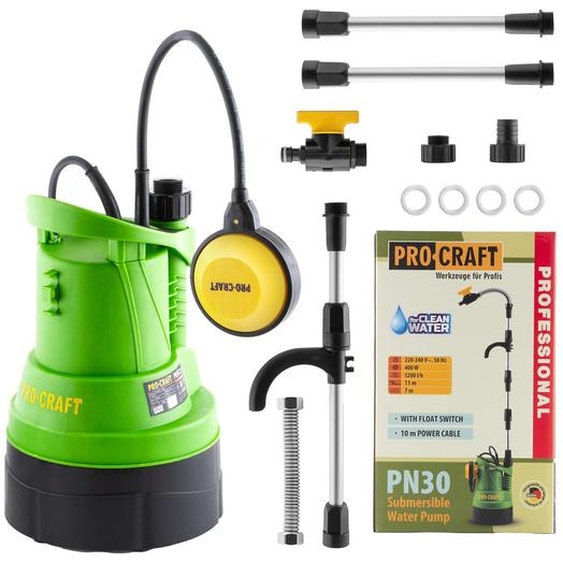 Pompe submersible suspendue dans un récipient darrosage Procraft PN30