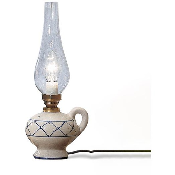 Pompei Classic Ceramic And Satin Decorated Brass 1 Light E14