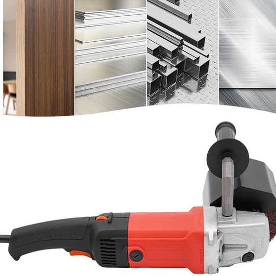 Ponceuse électrique à tréfiler, moteur 2200W, 6 vitesses réglables, rouge, EU