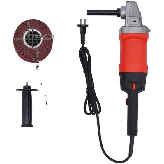 Ponceuse et polisseuse électrique, puissance 1580W, vitesse réglable 100-3000 tr/min, rouge
