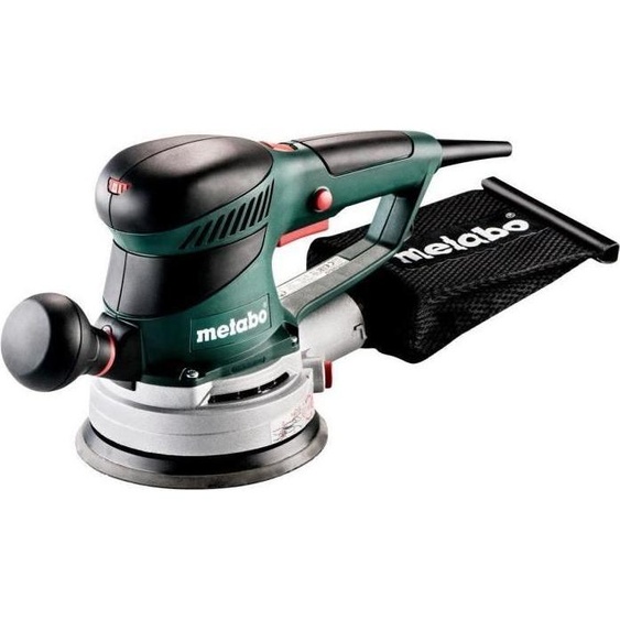 Ponceuse Excentrique METABO SXE 450 TurboTec, MetaBOX 215, Plateau abrasif multi-hole, Sacs a poussieres en tissu
