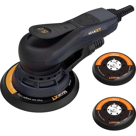 Ponceuse excentrique, moteur sans balais, design ergonomique, 5.0mm avec 2 disques, EU