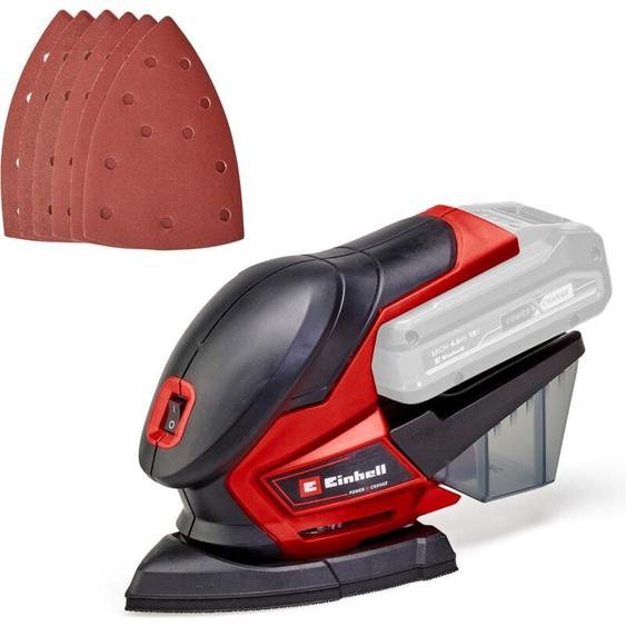 Einhell - Ponceuse multifonctions sans fil te-os 18/150 Li-Solo Power X-Change (18 v, 24 000 oscillations/min, bac collecteur de poussière, avec 6