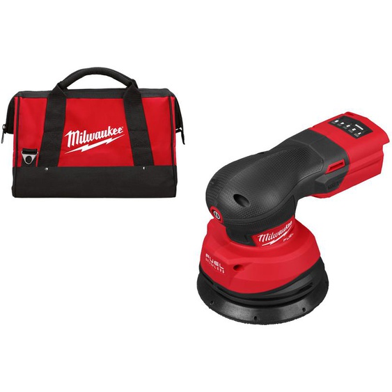 Ponceuse orbitale 18V M18 FUEL M18 FROS125-0B 125mm (sans batterie ni chargeur) en sac de transport - MILWAUKEE - 4933498253