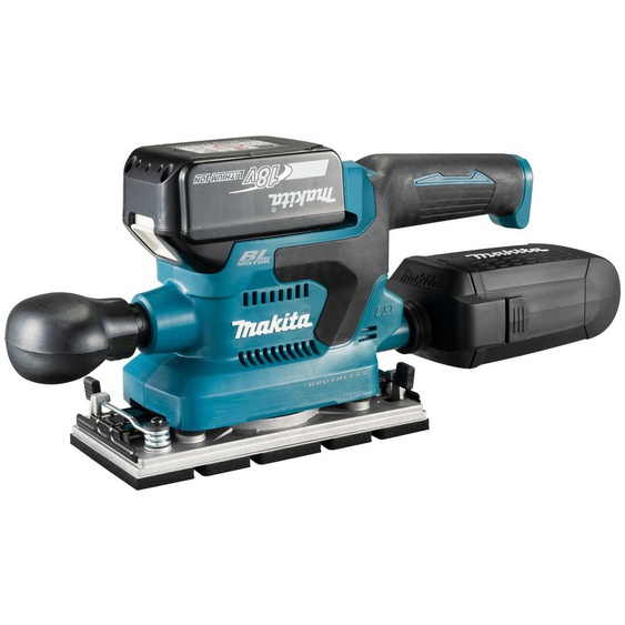 Ponceuse vibrante 18V + 2 batteries 5Ah + chargeur rapide + coffret MAKPAC - MAKITA - DBO380RTJ