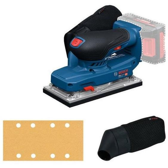 Ponceuse vibrante sans fil BOSCH PROFESSIONAL GSS18V-18, Sac a poussière, Feuille abrasive, Compatible Click&Clean