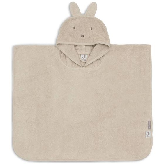 Poncho De Bain Éponge En Coton Beige