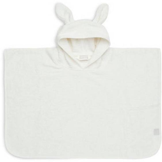 Poncho De Bain Éponge En Coton Creme