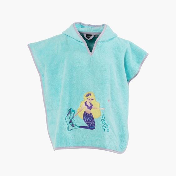 Poncho enfant coton à capuche Calliopé lagon