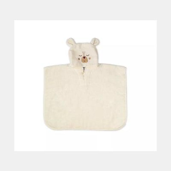 Poncho pur coton Petit ours angora