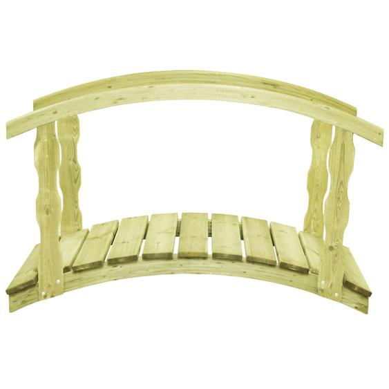 Pont de jardin avec balustrade 170x74x105 cm Pin imprégné