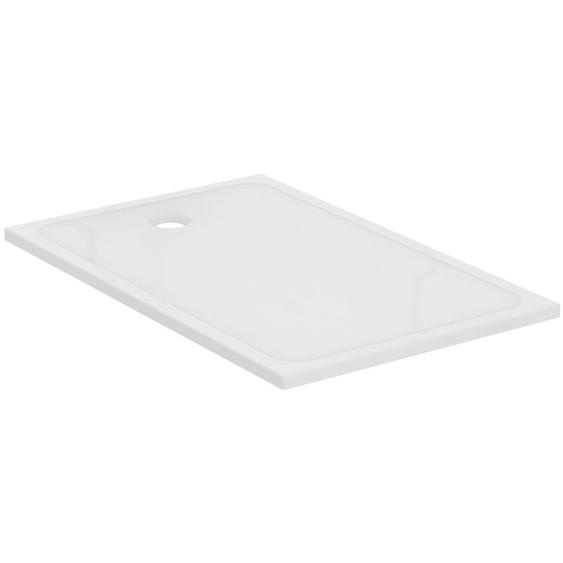 Okyris+ 140x90cm receveur de douche ultra plat 4 cm en grès, Blanc (P021601) - Porcher
