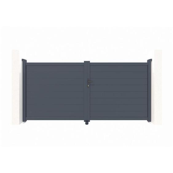 Portail aluminium battant EIGER 300x140cm