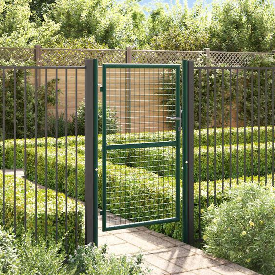 Portail de clôture acier 100x150 cm vert