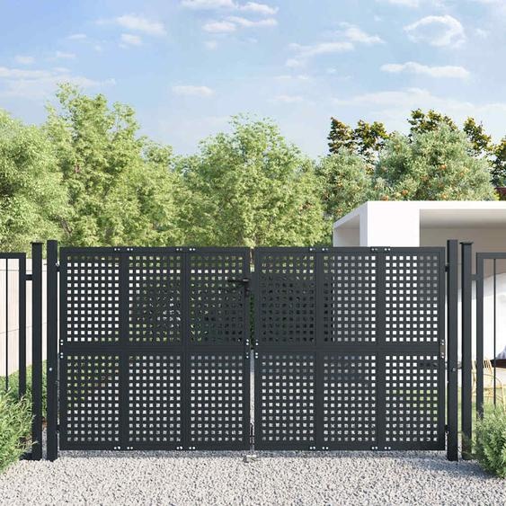 Portail de jardin Anthracite 300x150 cm Acier
